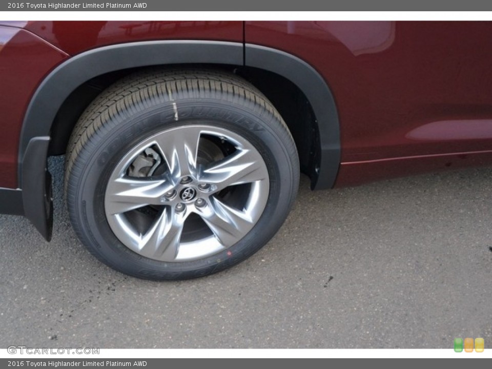 2016 Toyota Highlander Limited Platinum AWD Wheel and Tire Photo #111134087