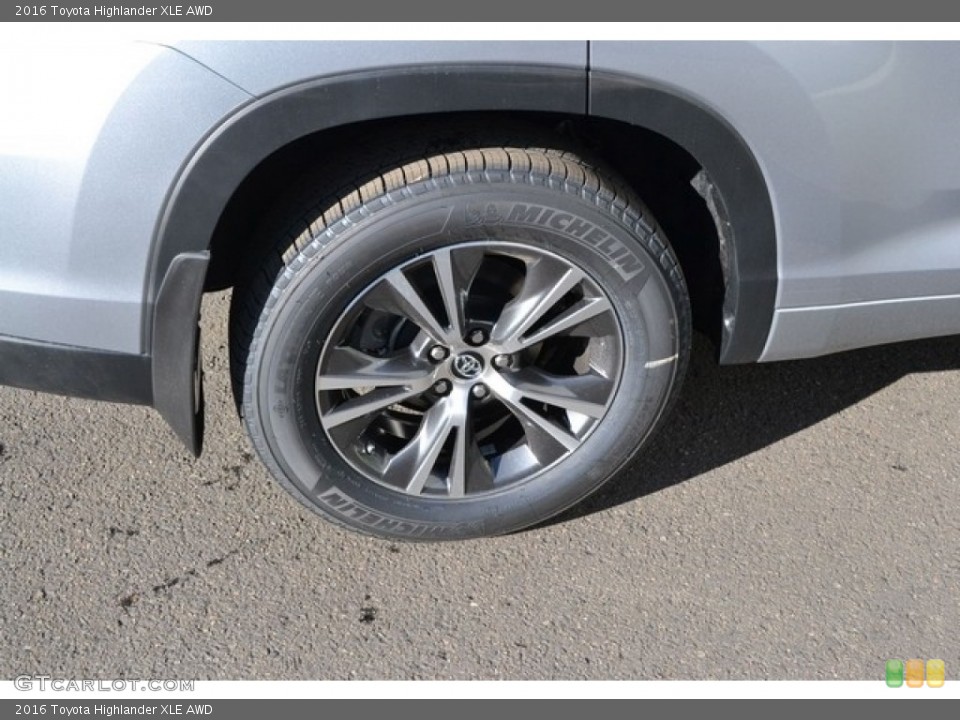 2016 Toyota Highlander XLE AWD Wheel and Tire Photo #111134352