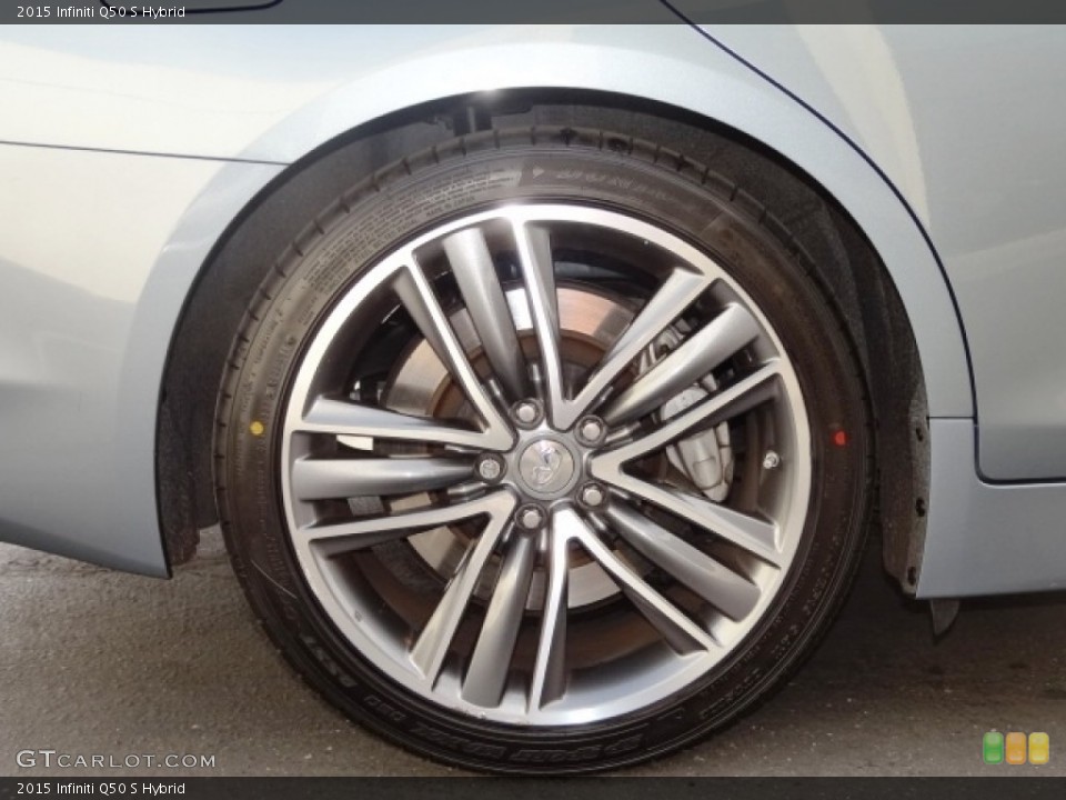 2015 Infiniti Q50 S Hybrid Wheel and Tire Photo #111137606
