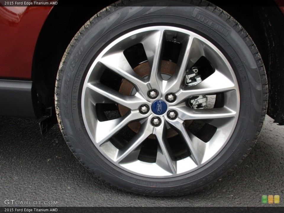 2015 Ford Edge Titanium AWD Wheel and Tire Photo #111170881