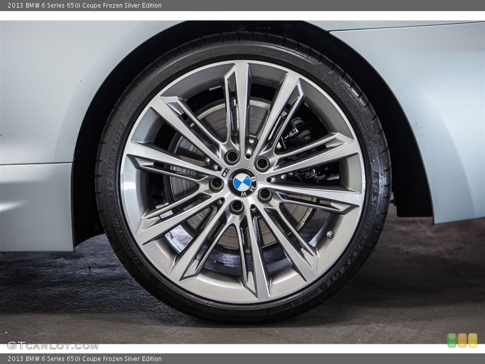 2013 BMW 6 Series 650i Coupe Frozen Silver Edition Wheel and Tire Photo #111293143
