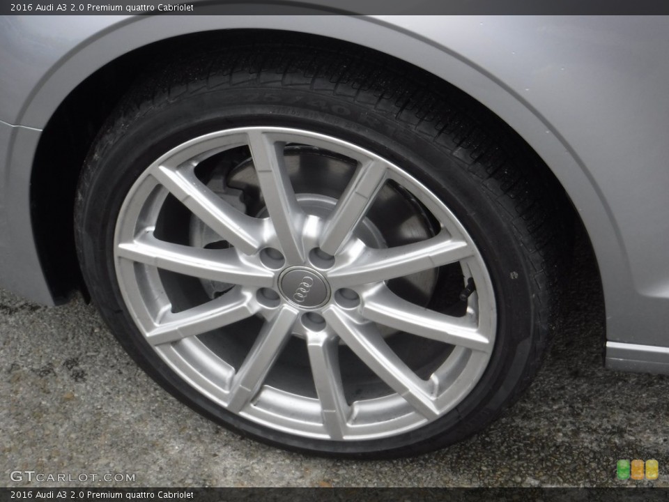 2016 Audi A3 2.0 Premium quattro Cabriolet Wheel and Tire Photo #111310619