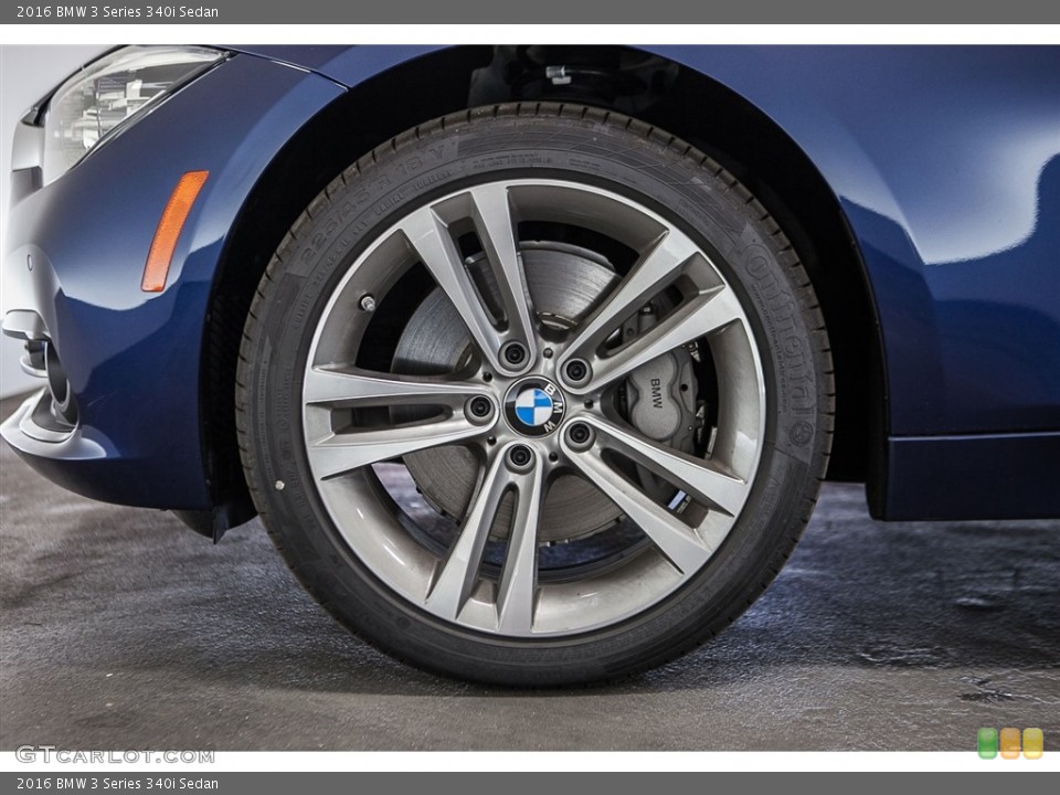 2016 BMW 3 Series 340i Sedan Wheel and Tire Photo #111404590