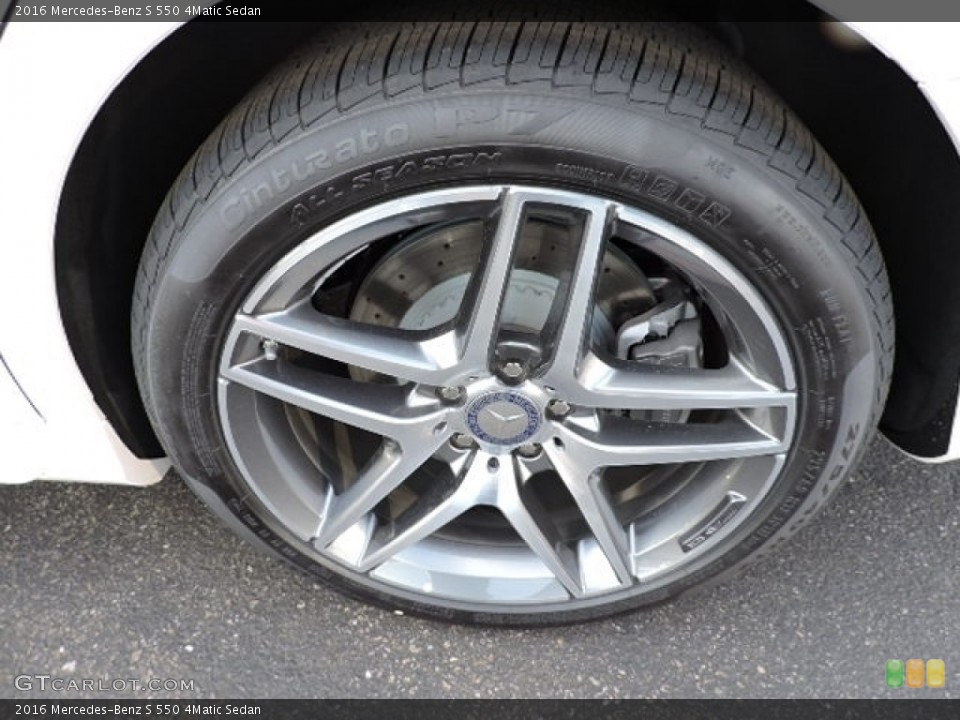2016 Mercedes-Benz S 550 4Matic Sedan Wheel and Tire Photo #111429649