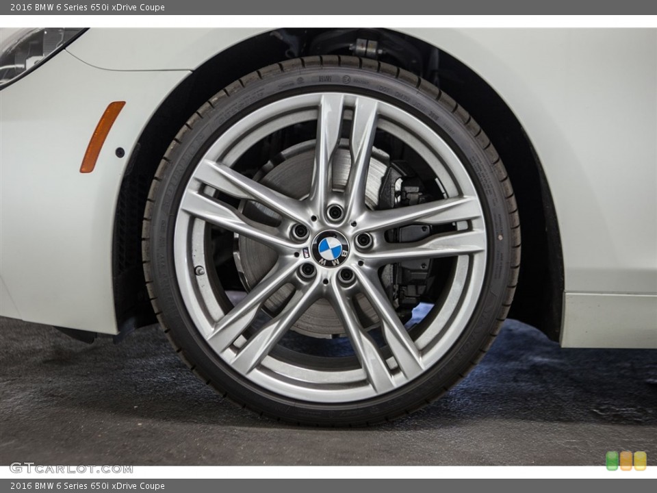 2016 BMW 6 Series 650i xDrive Coupe Wheel and Tire Photo #111442678