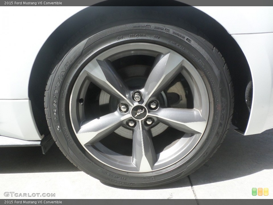 2015 Ford Mustang V6 Convertible Wheel and Tire Photo #111444484