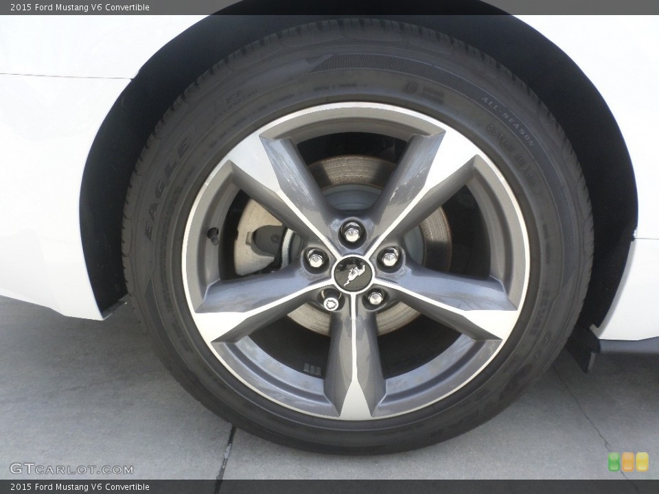 2015 Ford Mustang V6 Convertible Wheel and Tire Photo #111444505