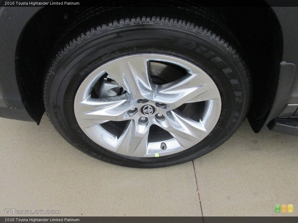 2016 Toyota Highlander Limited Platinum Wheel and Tire Photo #111448537