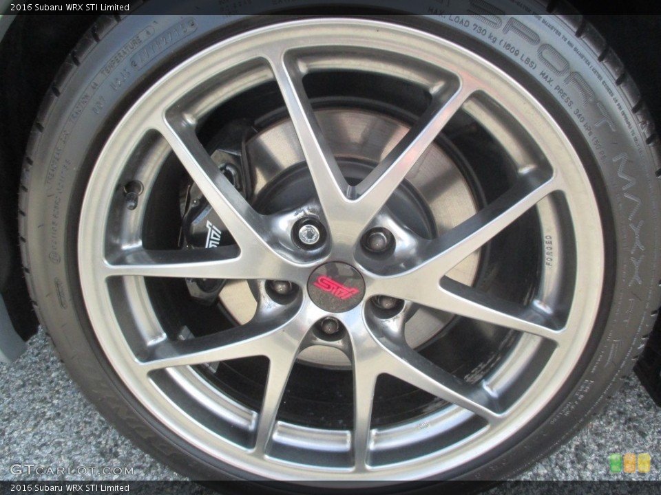 2016 Subaru WRX STI Limited Wheel and Tire Photo #111451948