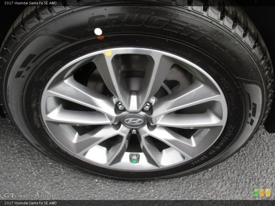 2017 Hyundai Santa Fe SE AWD Wheel and Tire Photo #111682920