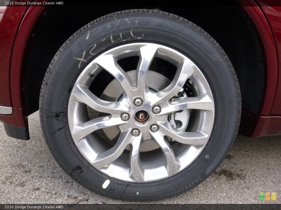 2016 Dodge Durango Citadel AWD Wheel and Tire Photo #111730847