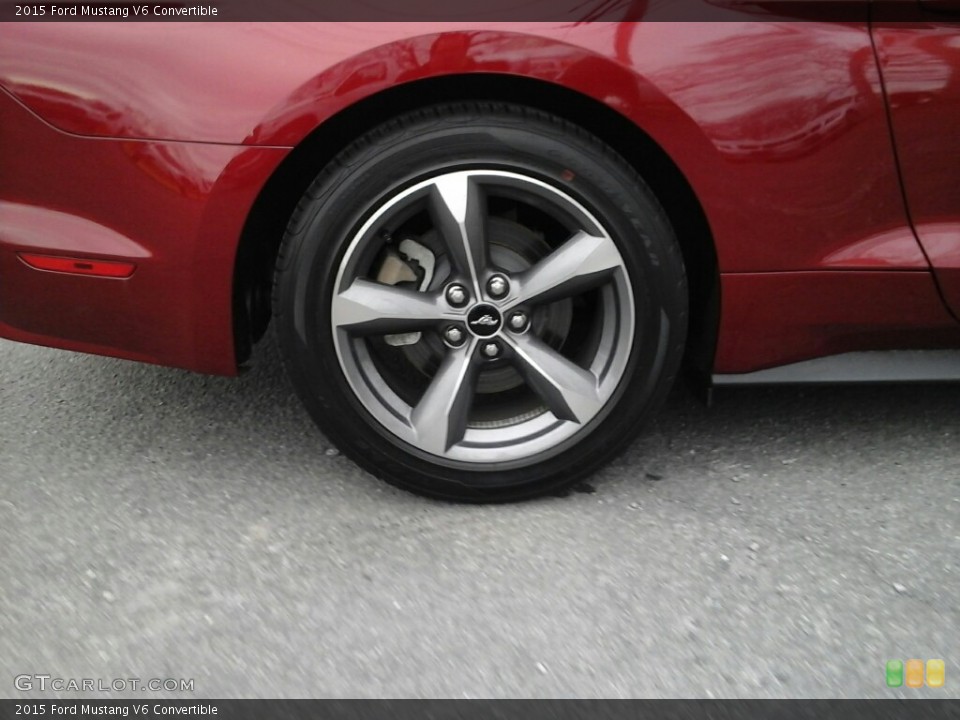2015 Ford Mustang V6 Convertible Wheel and Tire Photo #111741598
