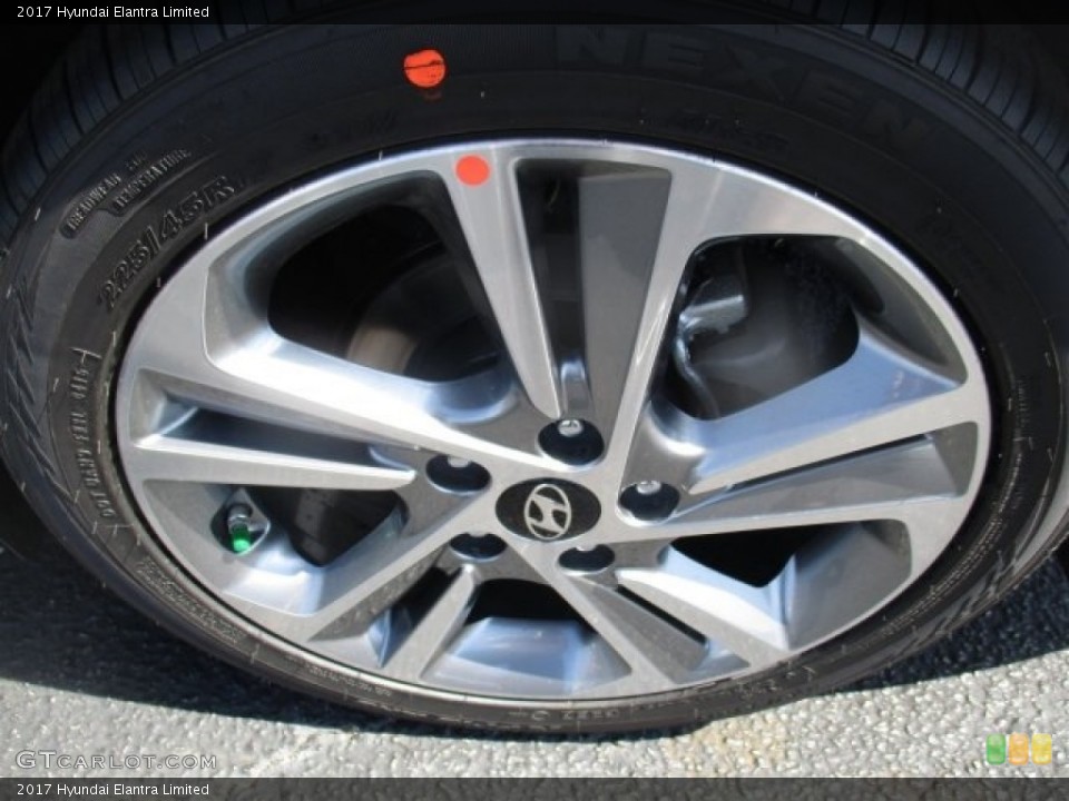 2017 Hyundai Elantra Limited Wheel and Tire Photo #111745027