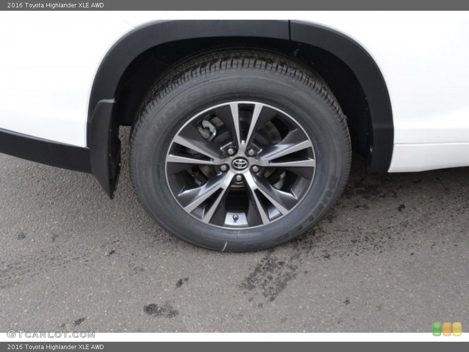 2016 Toyota Highlander XLE AWD Wheel and Tire Photo #111812297