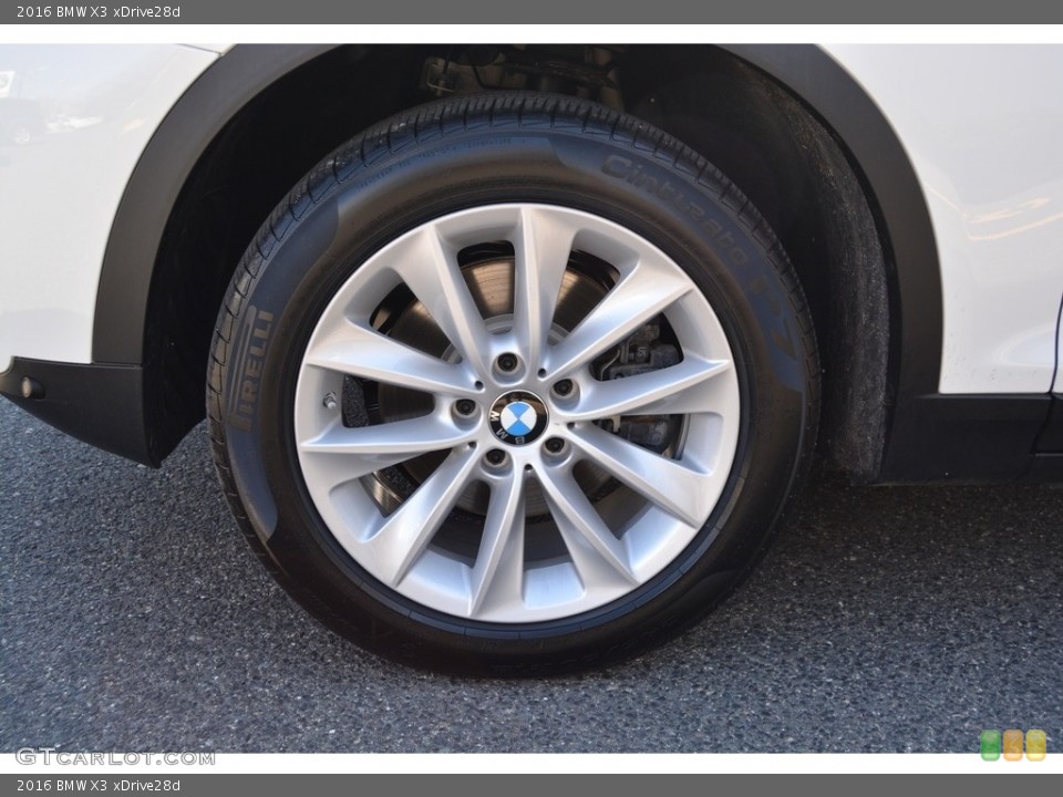 2016 BMW X3 xDrive28d Wheel and Tire Photo #111914482