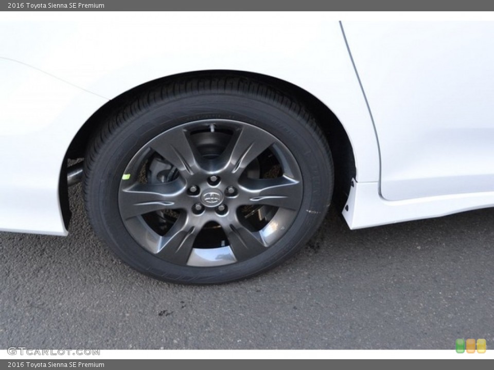2016 Toyota Sienna SE Premium Wheel and Tire Photo #112059302