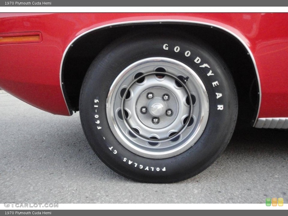 1970 Plymouth Cuda Hemi Wheel and Tire Photo #112078820