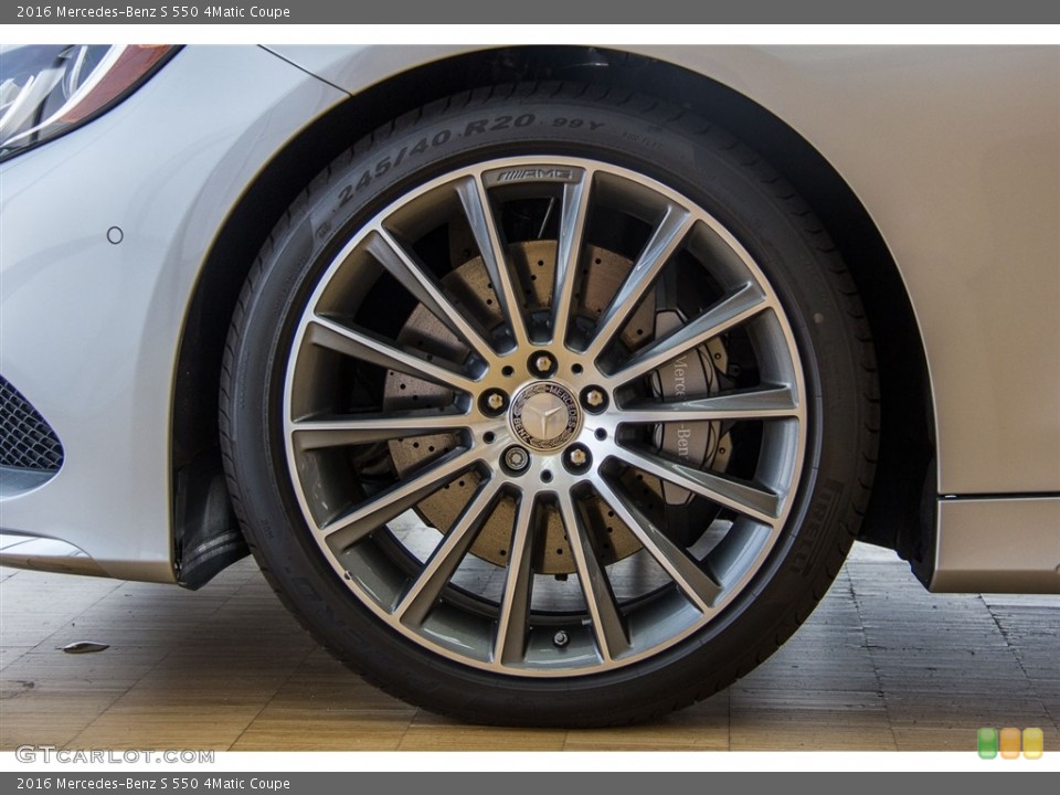 2016 Mercedes-Benz S 550 4Matic Coupe Wheel and Tire Photo #112089788