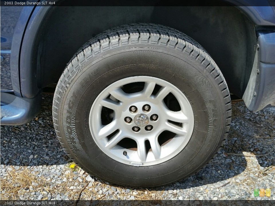 2003 Dodge Durango SLT 4x4 Wheel and Tire Photo #112190694