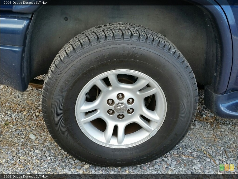 2003 Dodge Durango SLT 4x4 Wheel and Tire Photo #112190715