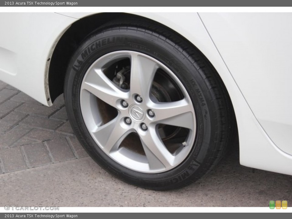 2013 Acura TSX Technology Sport Wagon Wheel and Tire Photo #112294398