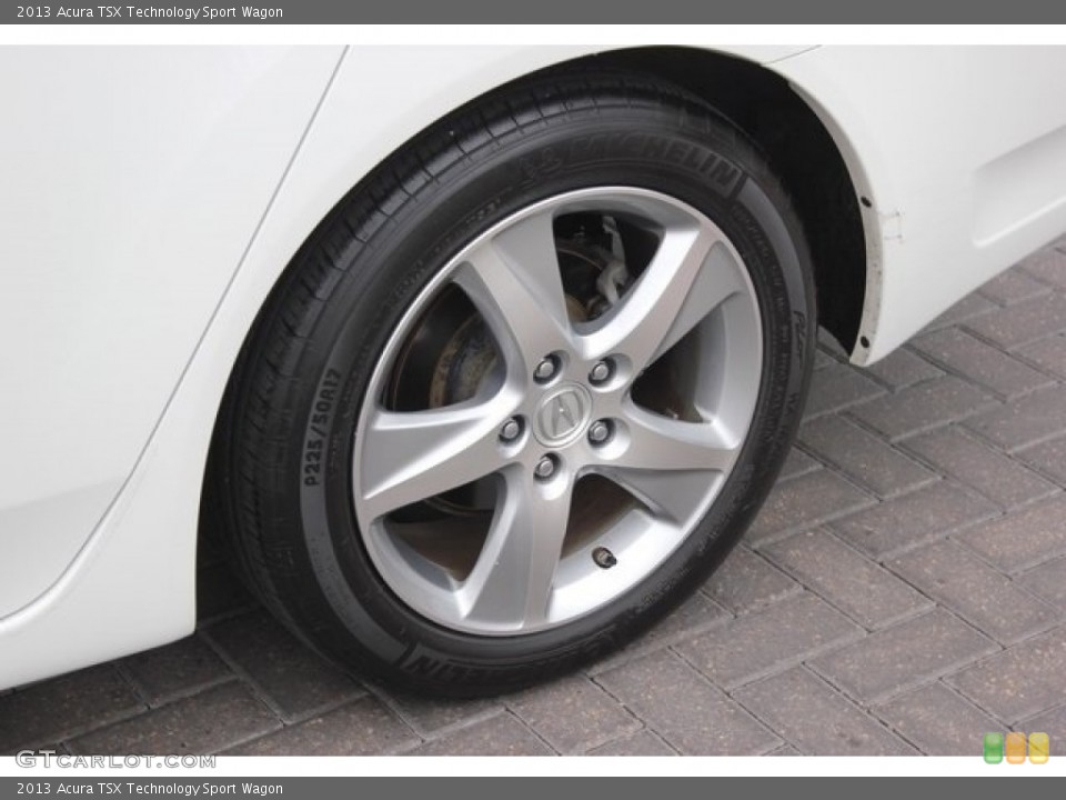 2013 Acura TSX Technology Sport Wagon Wheel and Tire Photo #112294416