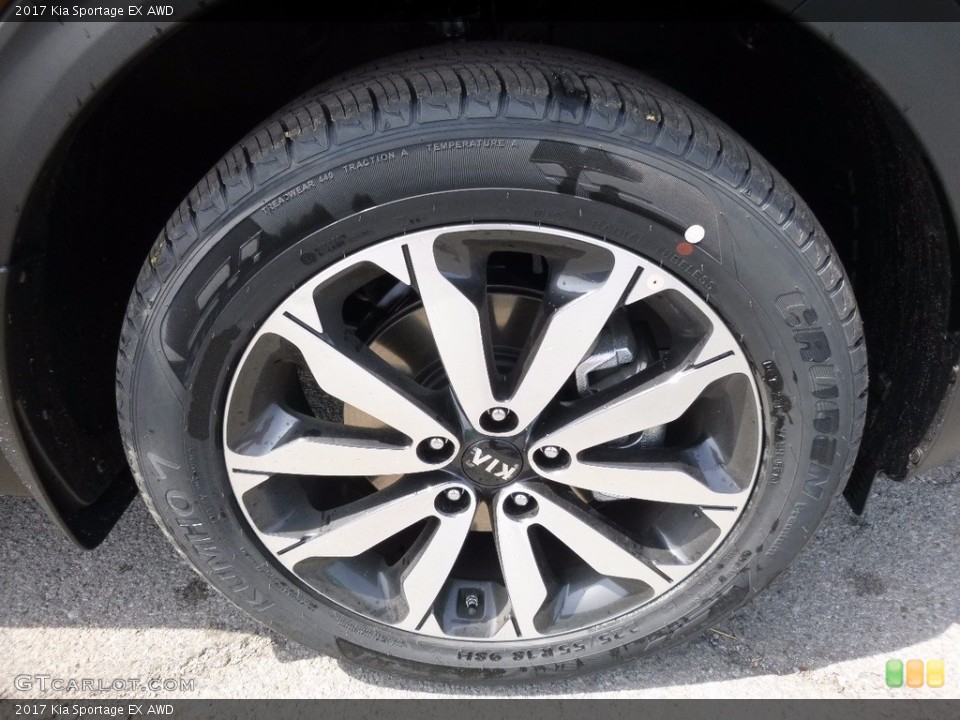 2017 Kia Sportage EX AWD Wheel and Tire Photo #112399576