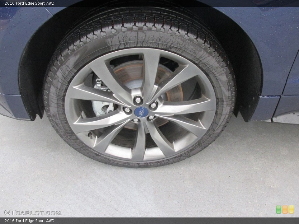 2016 Ford Edge Sport AWD Wheel and Tire Photo #112404227
