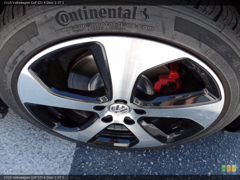 2016 Volkswagen Golf GTI 4 Door 2.0T S Wheel and Tire Photo #112409633