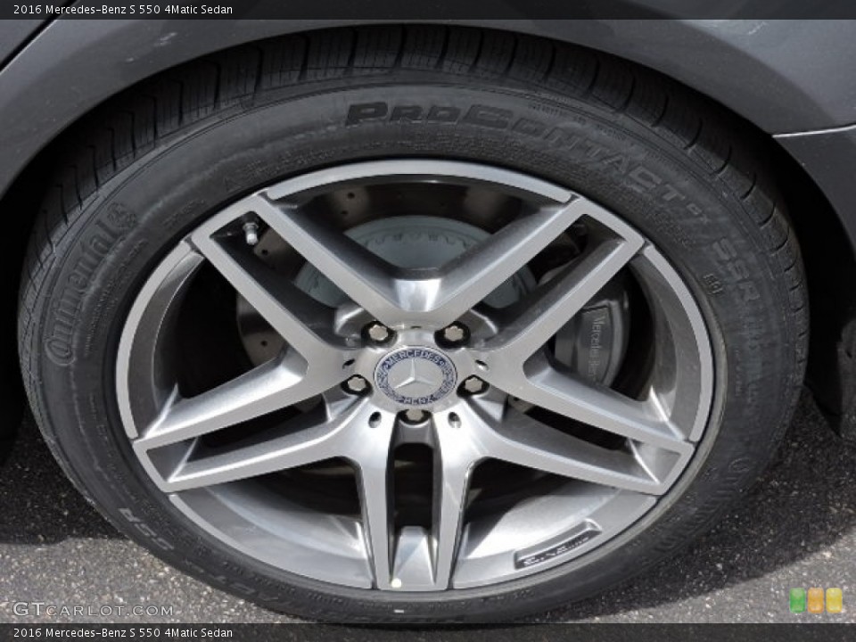 2016 Mercedes-Benz S 550 4Matic Sedan Wheel and Tire Photo #112491662