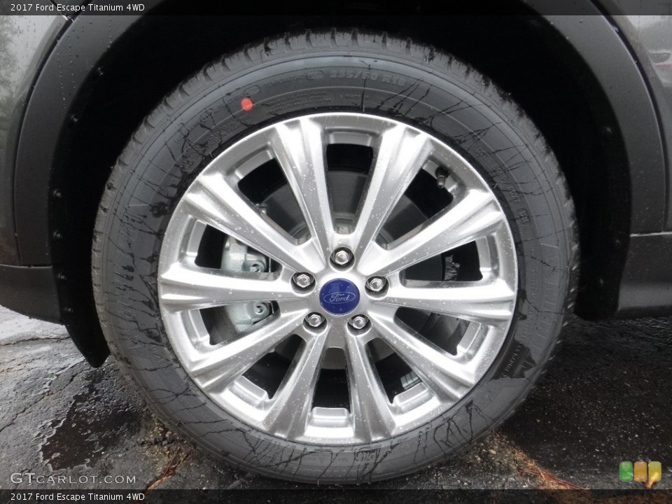 2017 Ford Escape Titanium 4WD Wheel and Tire Photo #112620122