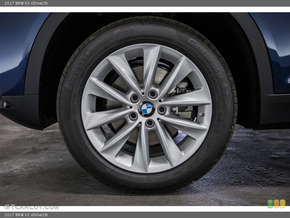 2017 BMW X3 xDrive28i Wheel and Tire Photo #112684246