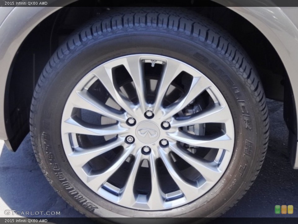 2015 Infiniti QX80 AWD Wheel and Tire Photo #113011861