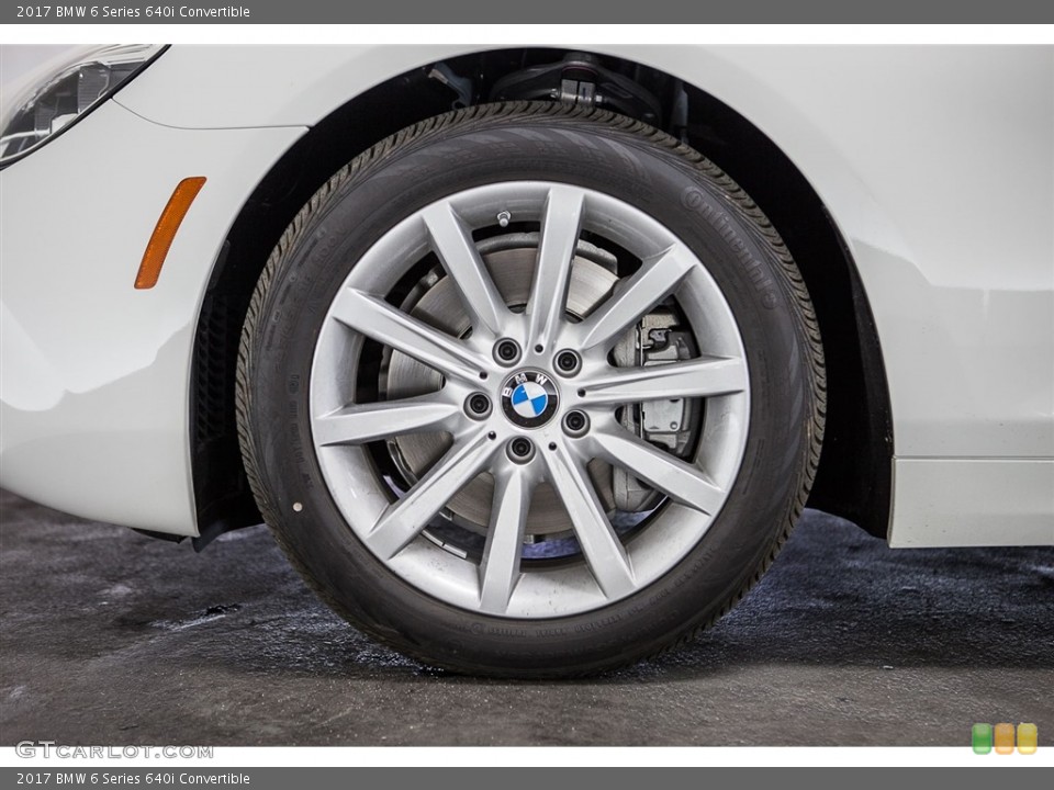 2017 BMW 6 Series 640i Convertible Wheel and Tire Photo #113043855
