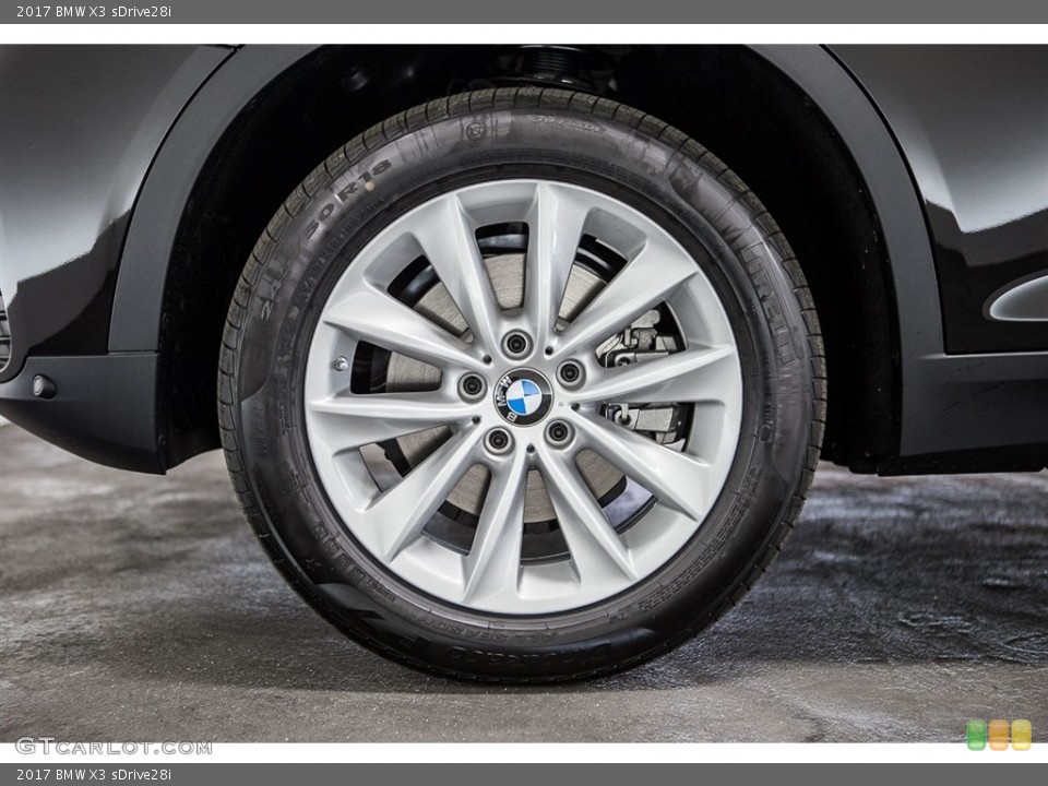 2017 BMW X3 sDrive28i Wheel and Tire Photo #113148803