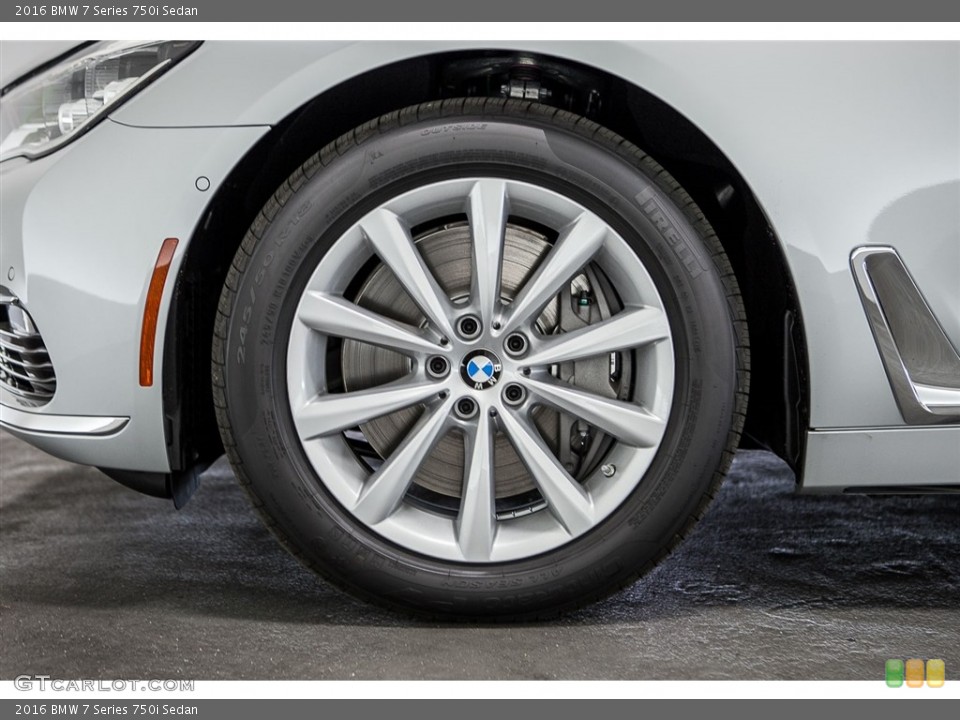 2016 BMW 7 Series 750i Sedan Wheel and Tire Photo #113149136