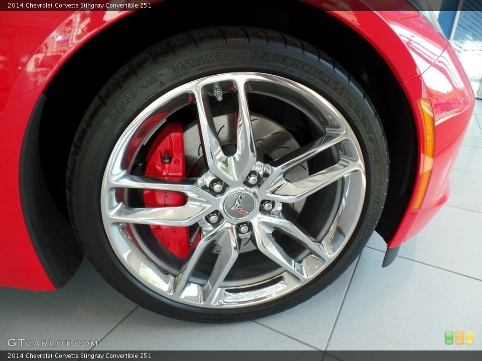 2014 Chevrolet Corvette Stingray Convertible Z51 Wheel and Tire Photo #113337090