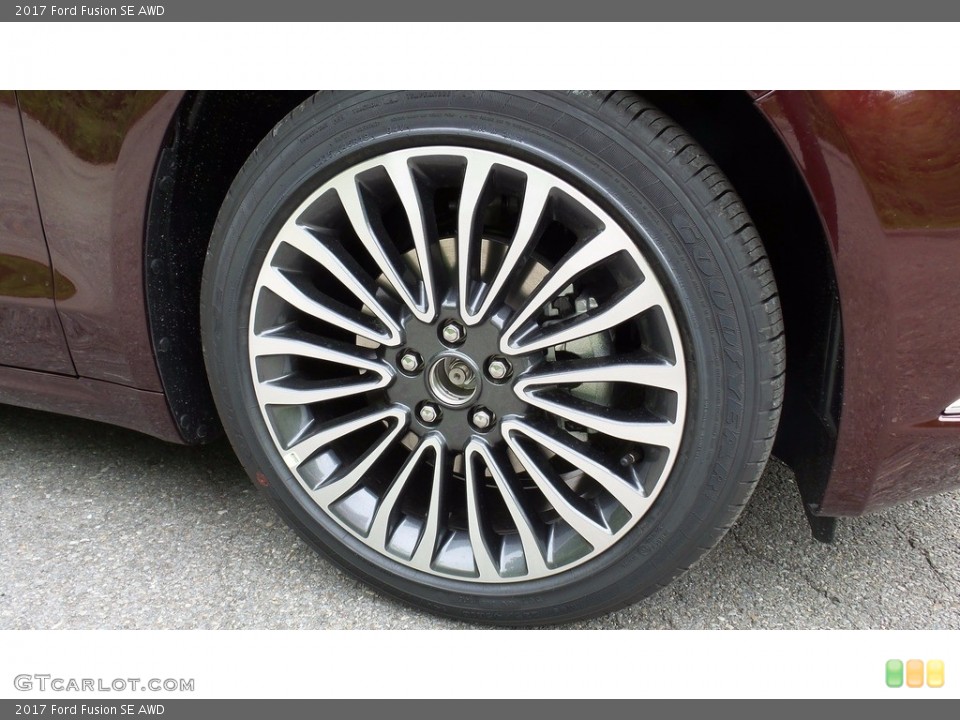 2017 Ford Fusion SE AWD Wheel and Tire Photo #113570710