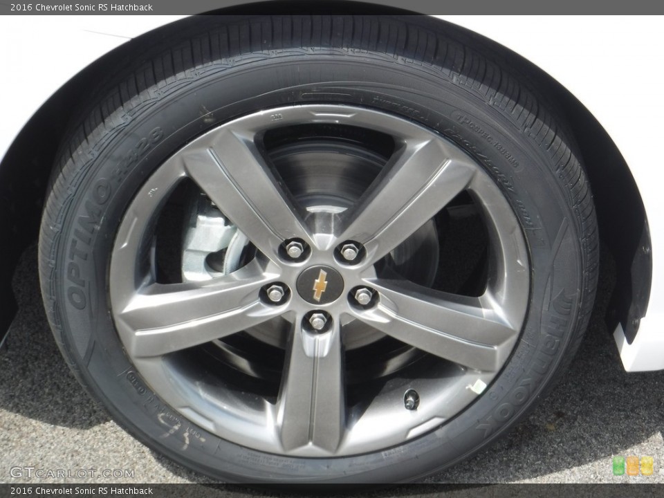 2016 Chevrolet Sonic RS Hatchback Wheel and Tire Photo #113665712