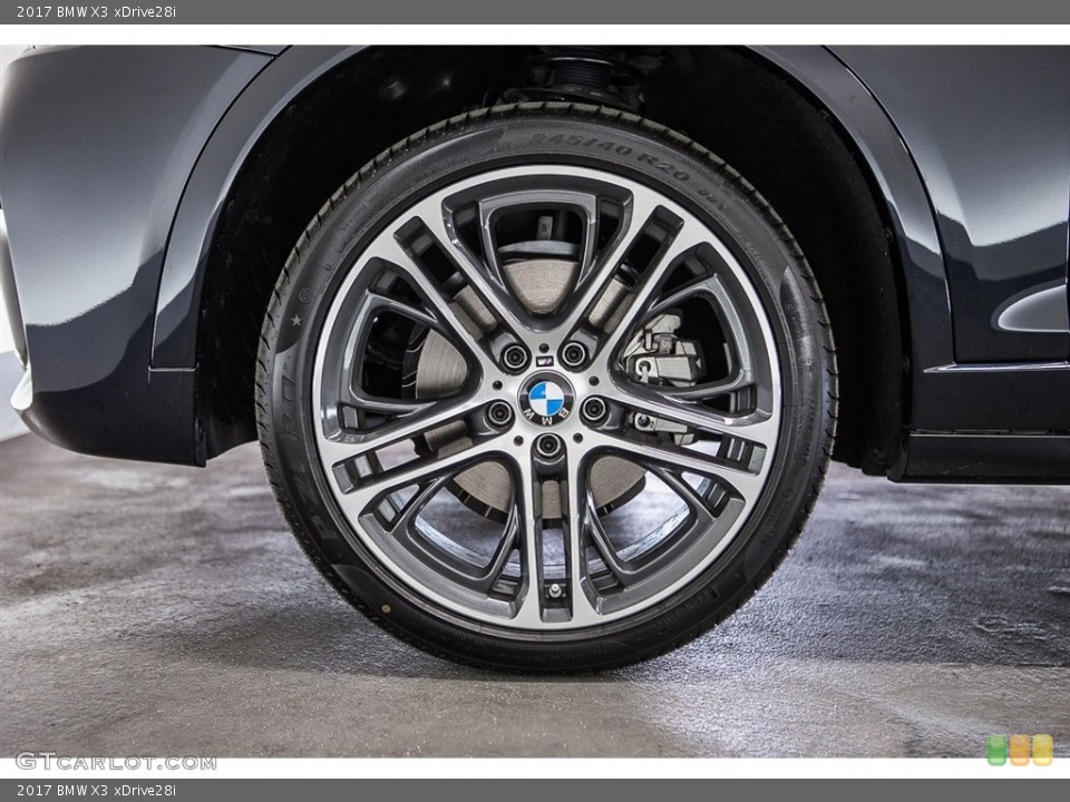 2017 BMW X3 xDrive28i Wheel and Tire Photo #113703481