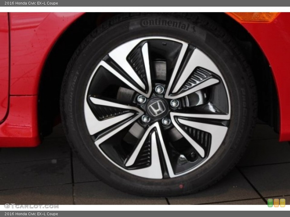 2016 Honda Civic EX-L Coupe Wheel and Tire Photo #113806045