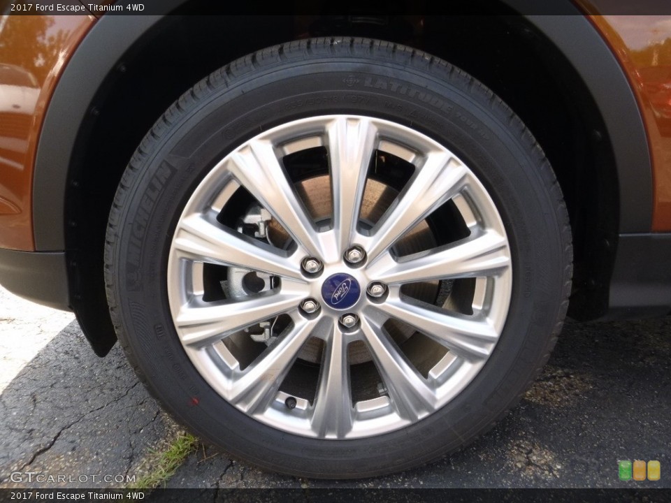 2017 Ford Escape Titanium 4WD Wheel and Tire Photo #113819386