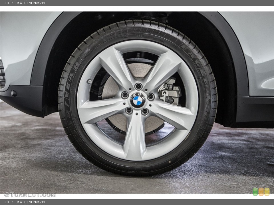 2017 BMW X3 xDrive28i Wheel and Tire Photo #113863588