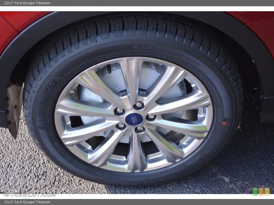 2017 Ford Escape Titanium Wheel and Tire Photo #113968410