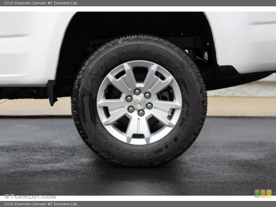 2016 Chevrolet Colorado WT Extended Cab Wheel and Tire Photo #114177532
