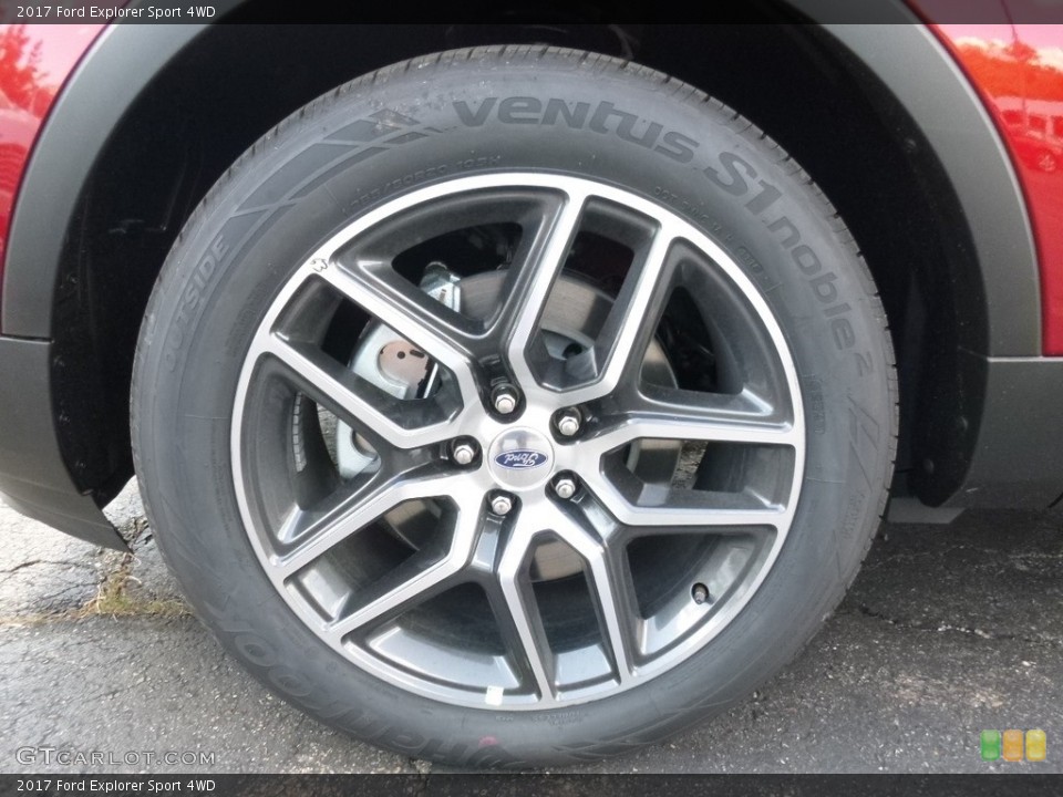 2017 Ford Explorer Sport 4WD Wheel and Tire Photo #114309577