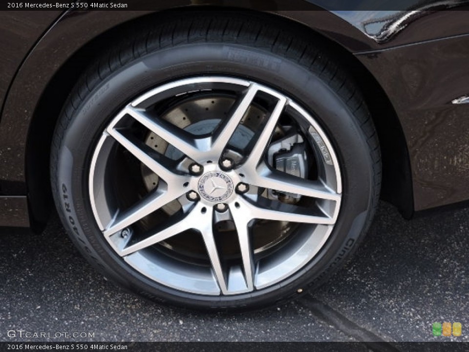 2016 Mercedes-Benz S 550 4Matic Sedan Wheel and Tire Photo #114320008