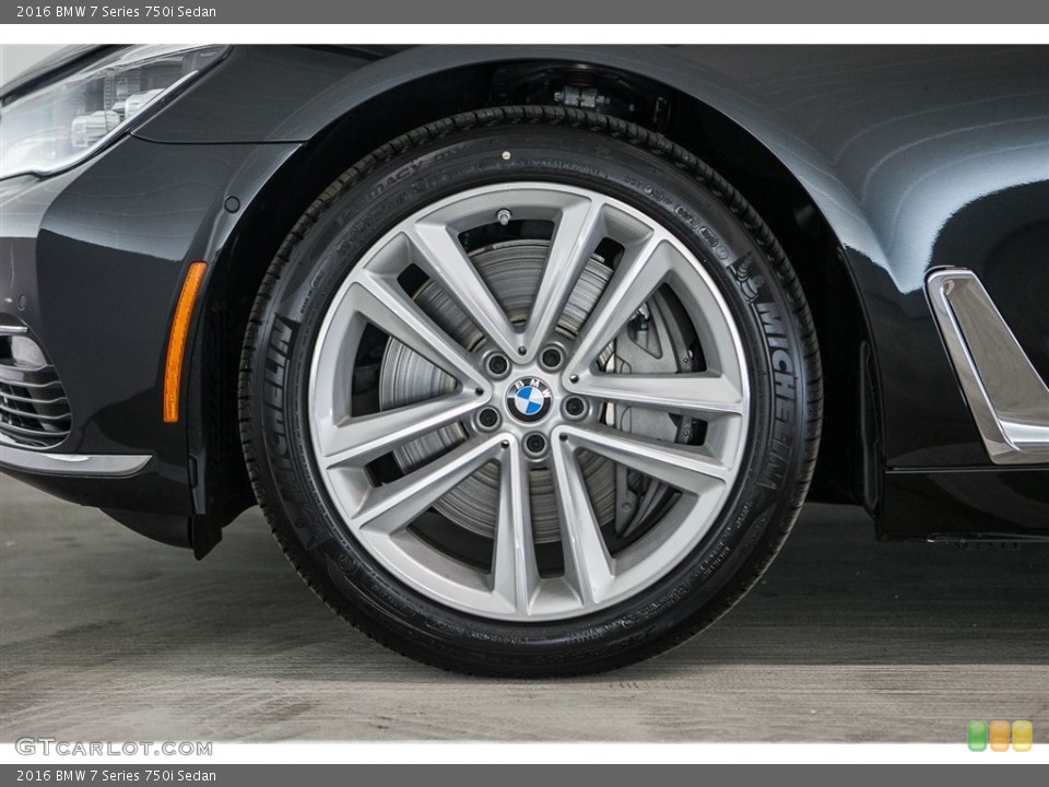 2016 BMW 7 Series 750i Sedan Wheel and Tire Photo #114460957