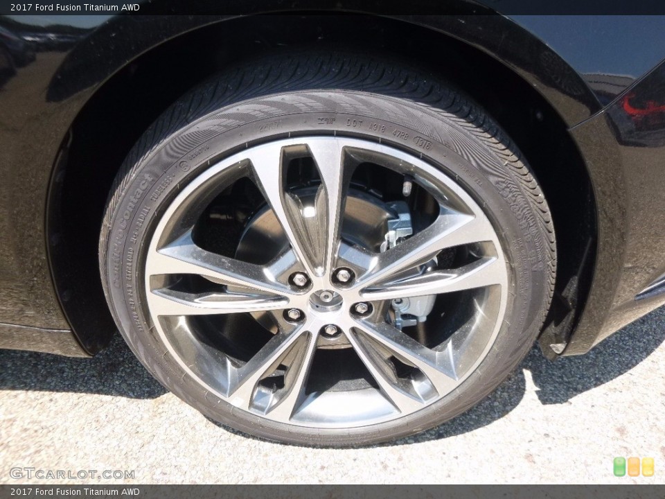 2017 Ford Fusion Titanium AWD Wheel and Tire Photo #114505038