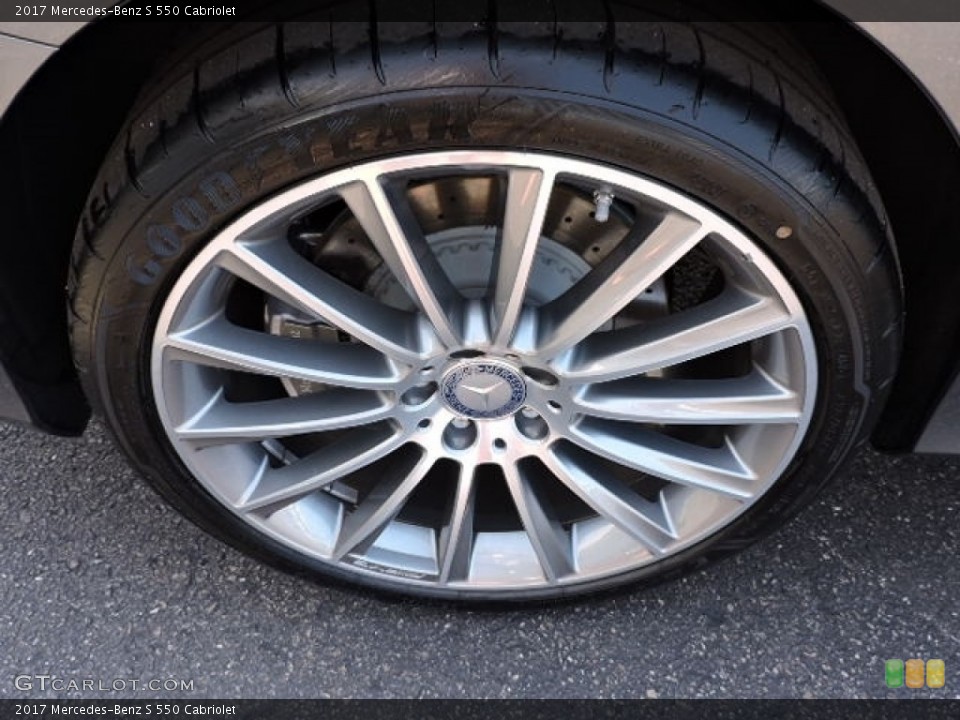 2017 Mercedes-Benz S 550 Cabriolet Wheel and Tire Photo #114527430